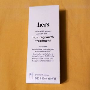 hers Hair Regrowth Treatment 2 FL OZ/60 ml bottle. Sealed. Unopened box NWT